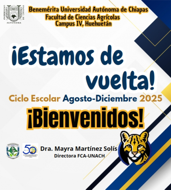 ¡Bienvenidas y bienvenidos al ciclo escolar Agosto - Diciembre 2025!
